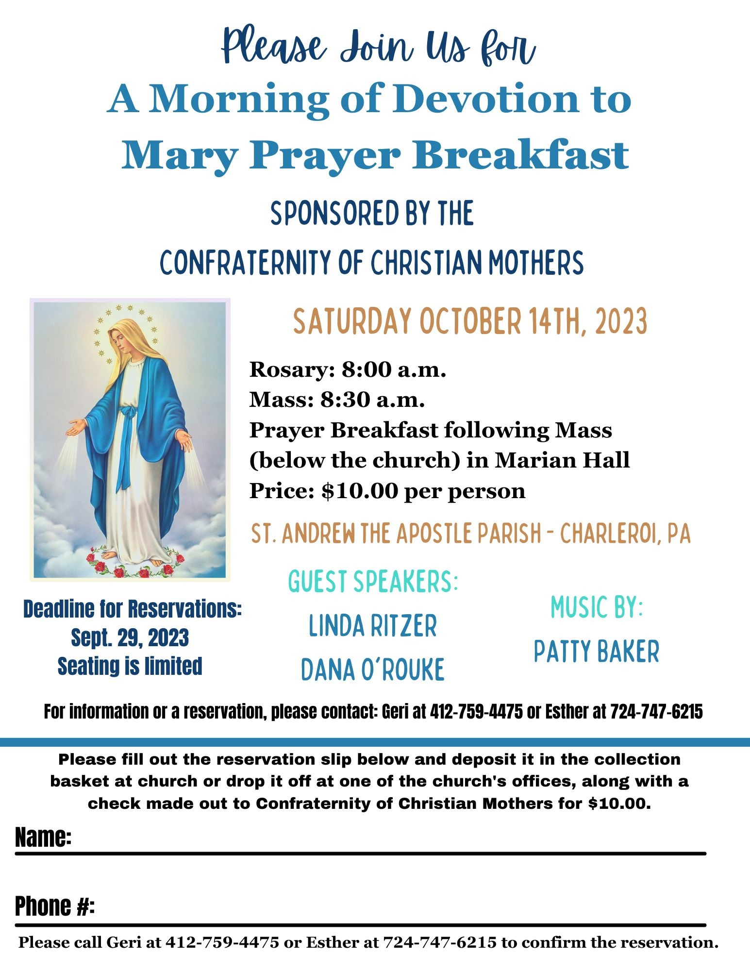 Events & Fundraisers Saint Andrew the Apostle Charleroi